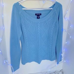 New York & Company Powder Blue knit top
